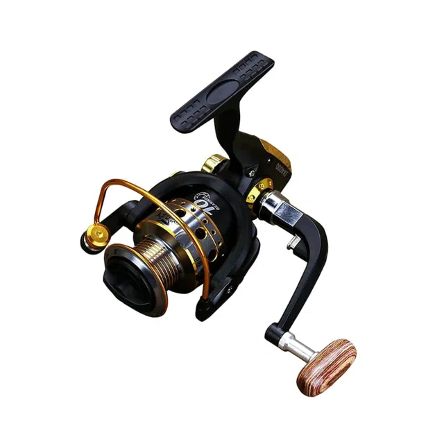 The spinning reel in black.